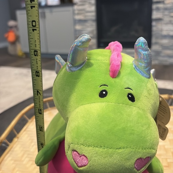 Animal Adventures Squishy Heart Plush Dragon - Picture 6 of 6